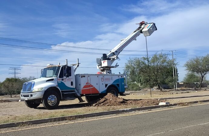 Comienza la instalación de alumbrado en prolongación Quiroga
