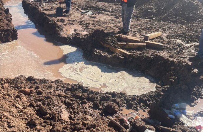 Lluvias causan afectaciones a obras en proceso