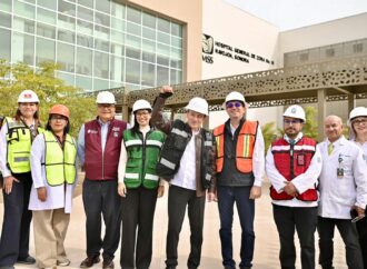 Supervisa gobernador Durazo hospital del IMSS en Navojoa con 96% de avance; beneficiará a 96 mil derechohabientes
