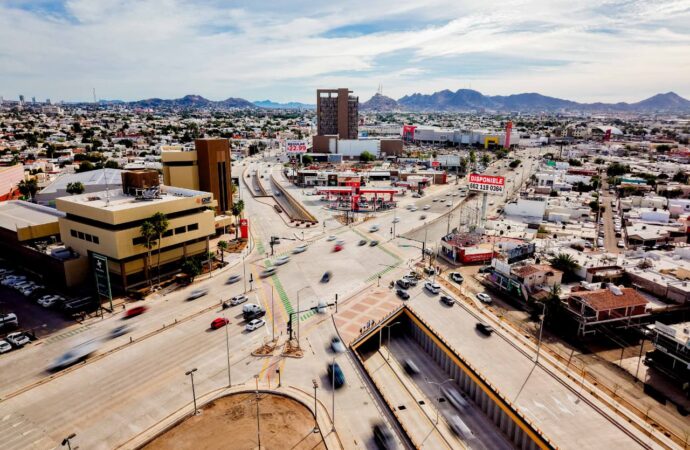 Tiene paso a desnivel del Colosio y Solidaridad tanque especial para almacenar agua de lluvia y reutilizarla en áreas verdes