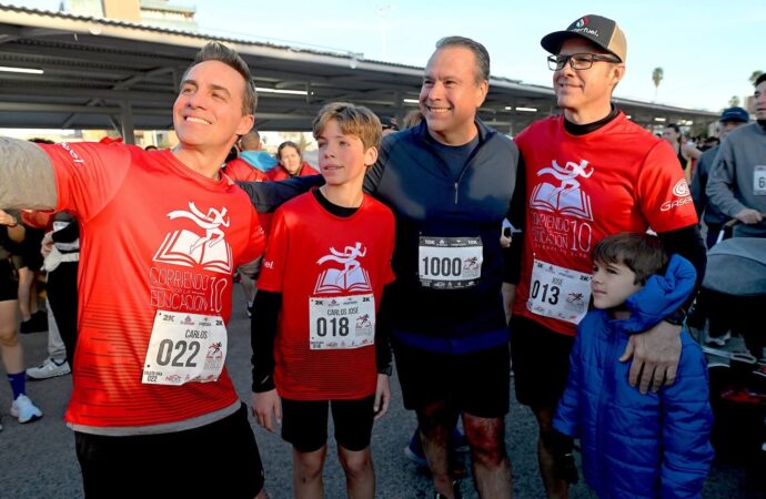 Participa Toño Astiazarán en Corriendo por la Educación en Hermosillo