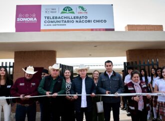 Entrega Gobernador Durazo telebachillerato en Nácori Chico y garantiza becas a estudiantes
