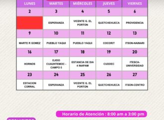 INE lleva servicios de credencialización a comunidades rurales de Cajeme