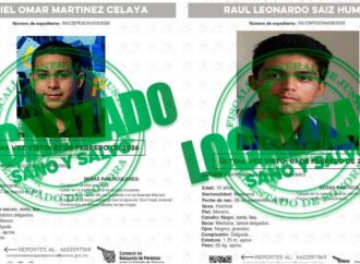 Localiza FGJES sanos y salvos a dos jóvenes con reporte de desaparición en Hermosillo