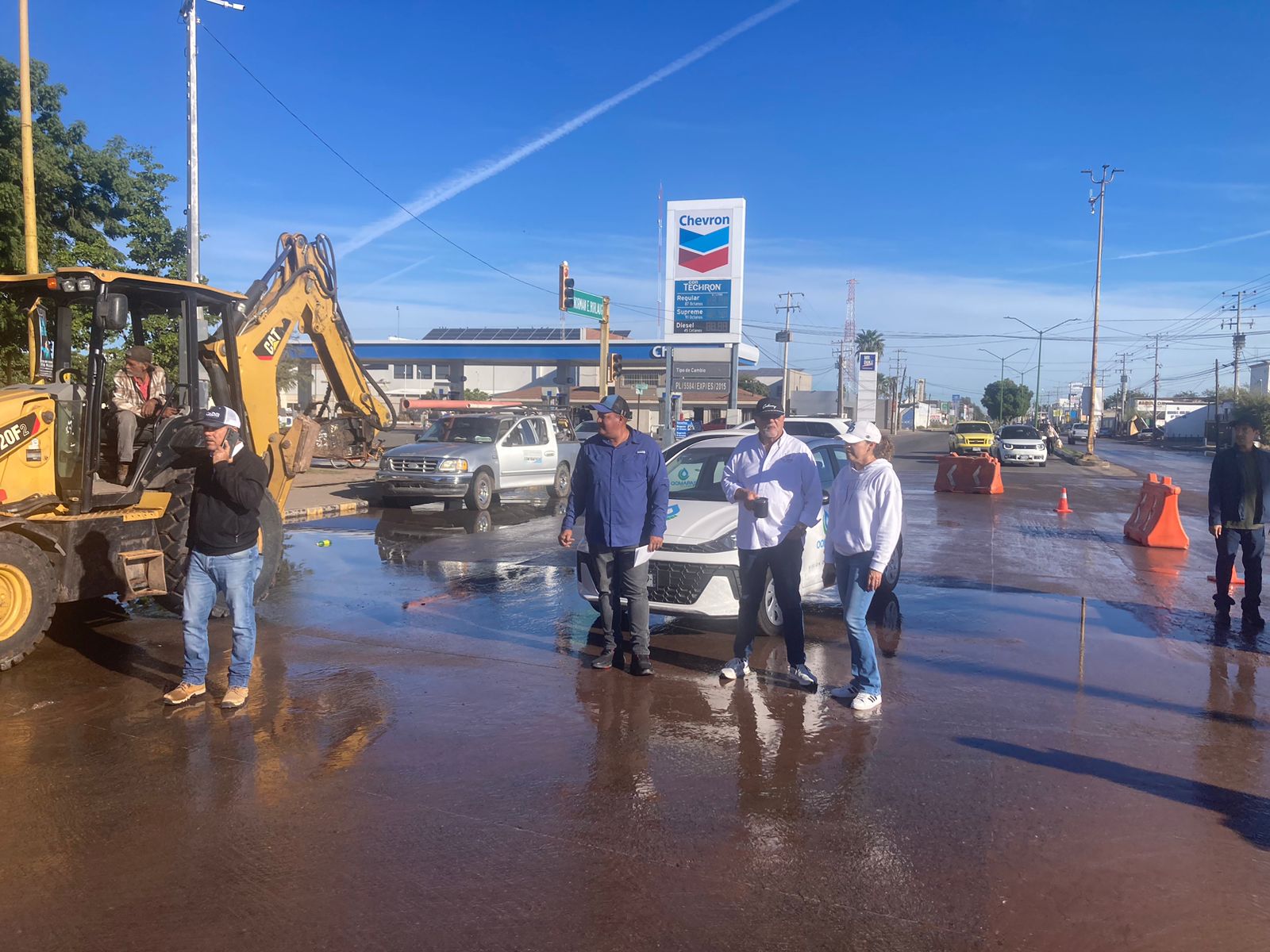 Advierten que fuga de agua provoca baja presión al sur de Ciudad ...