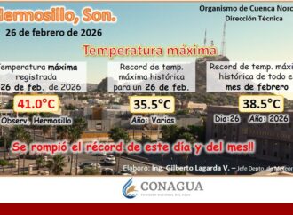Hermosillo rompe récord de calor para un mes de febrero con 41 grados
