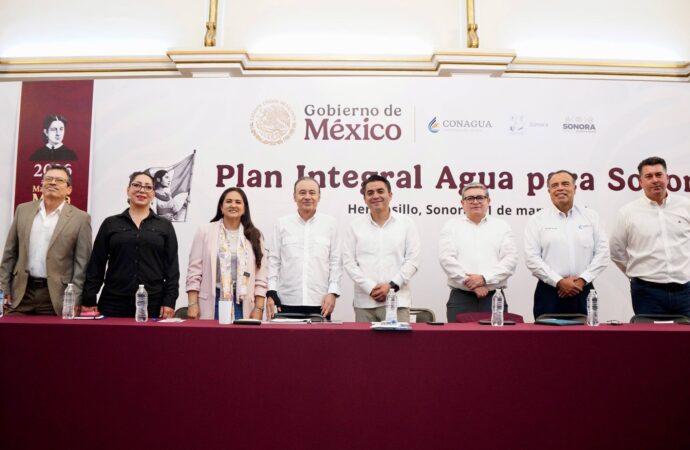 Anuncian inversión histórica de más de 11 mil 500 millones para garantizar agua en Sonora