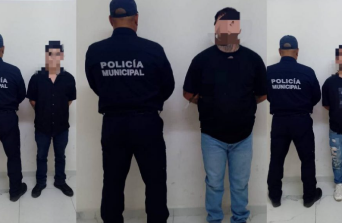 Arrestan a tres hombres con arma y droga a las afueras de comandancia en Hermosillo