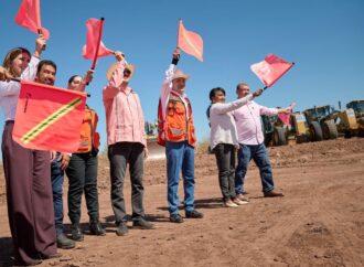 Arrancan gobernador Durazo y alcalde Elías libramiento carretero en Navojoa