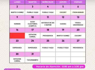 Módulo itinerante del INE recorrerá comunidades y universidades de Cajeme en marzo