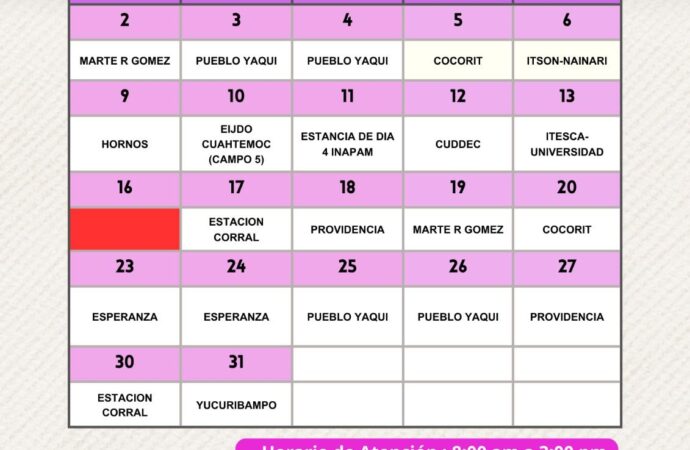 Módulo itinerante del INE recorrerá comunidades y universidades de Cajeme en marzo