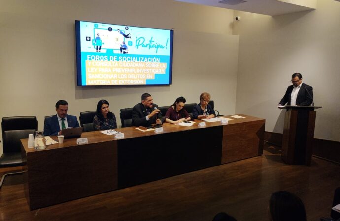 Realizan foro de consulta para incrementar los castigos por extorsión