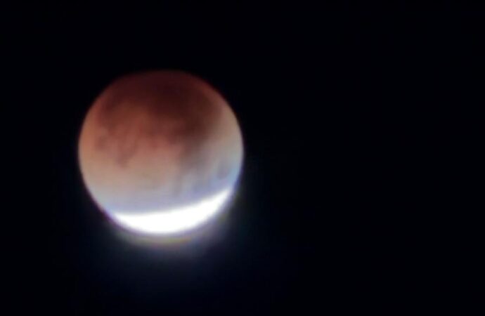 Así se vivió el eclipse lunar total desde Sonora