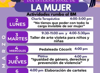 Provay realiza actividades para conmemorar el 8M