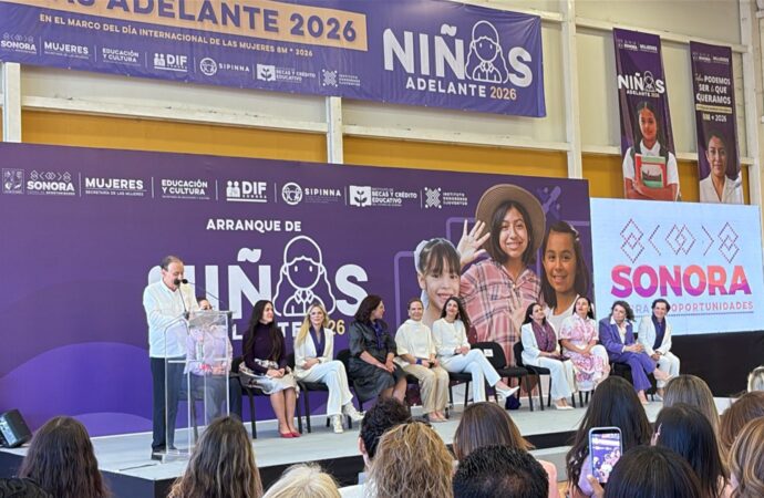 Arranca Alfonso Durazo el programa “Niñas Adelante 2026” por el día de las mujeres