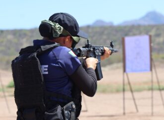Refuerzan formación de cadetes con prácticas de tiro en la Academia de Policía de Cajeme