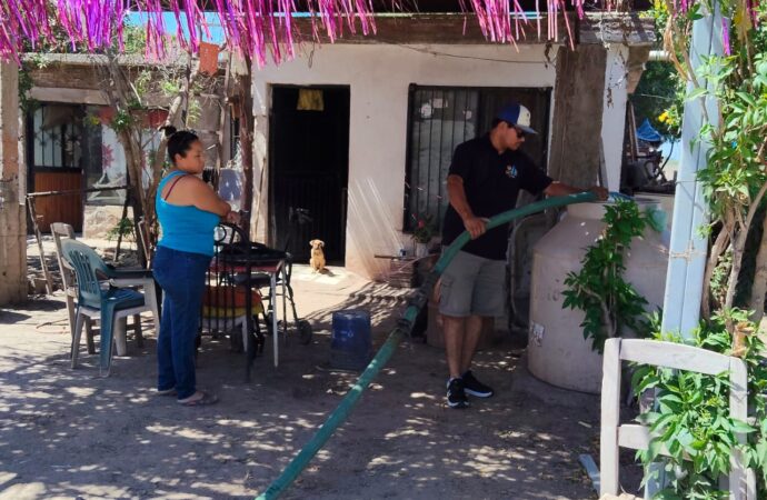 Falla eléctrica afecta suministro de agua en Campo 28 y abastecerán con pipas