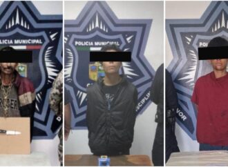 Cae trío por robos en Cajeme durante operativos de SSPM y Marina