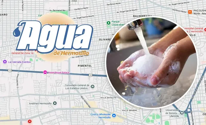 Reparaciones en tubería dejan sin agua a colonias del norte de Hermosillo