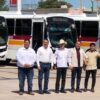 Alfonso Durazo entrega 15 nuevas unidades de transporte urbano para Cajeme; suman 81 en el municipio