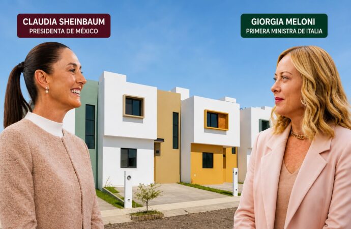 El programa de vivienda de Sheinbaum marca referencia internacional; Italia lanza plan similar