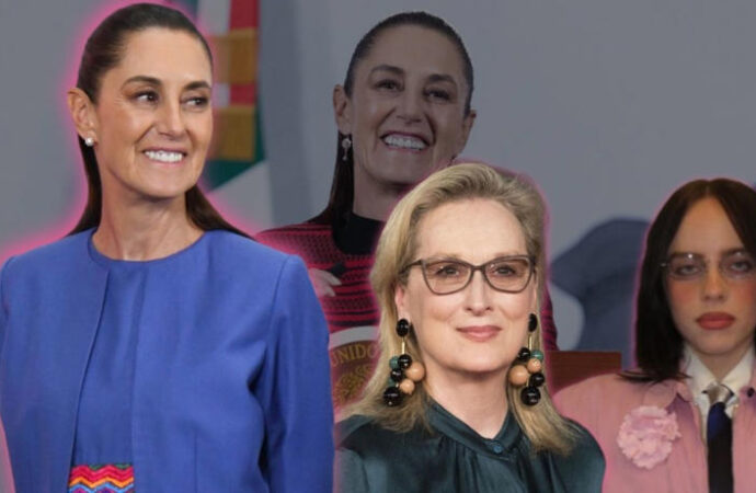 Meryl Streep, Viola Davis, Jamie Lee Curtis, Billie Eilish y Shirley Manson reconocen el liderazgo de Claudia Sheinbaum