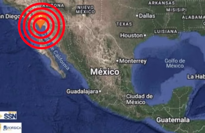 Registran sismo de magnitud 2.9 al suroeste de Guaymas sin afectaciones
