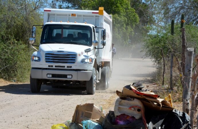 Extienden por primera vez recolección de basura a comunidades rurales de Navojoa