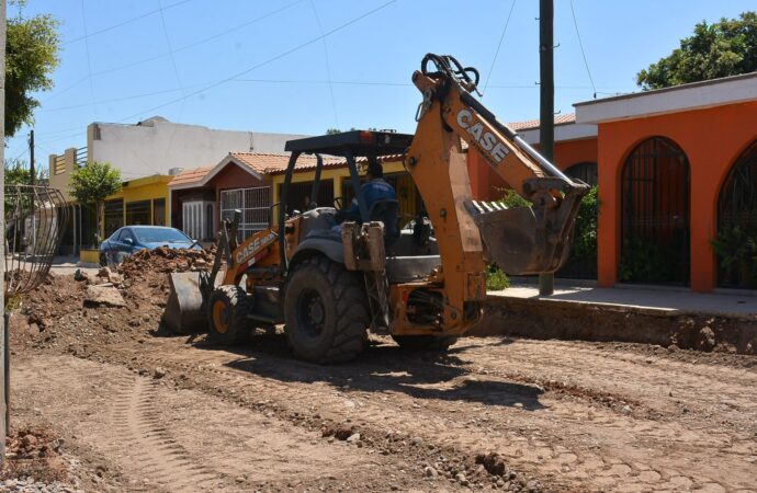 Avanzan obras hidrosanitarias en el Sur de Cajeme