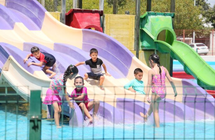 Reabren parque infantil de Navojoa con área acuática lista para Semana Santa
