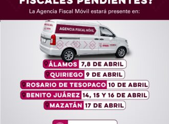 Refuerza Gobierno de Sonora atención fiscal en el sur con unidad móvil