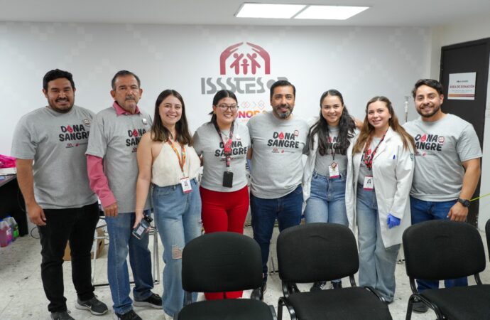 Donar sangre puede salvar hasta cuatro vidas: ISSSTESON realiza campaña en Hermosillo