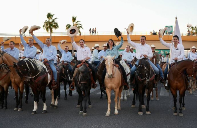 Ramón Flores participa junto a liderazgos del Gobierno de Sonora en la manifestación de la ExpoGan 2026
