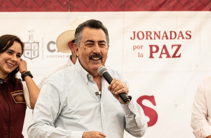 Lamarque lleva servicios y programas a Nueva Galicia en jornada por la paz en Cajeme