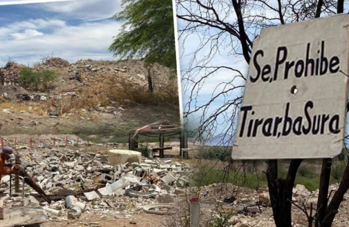 Denuncian basurero clandestino en presa Abelardo L. Rodríguez en Hermosillo