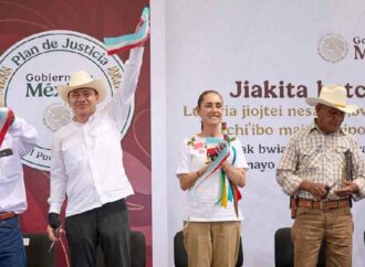 Durazo y Sheinbaum inauguran comedor indígena en Bahía de Lobos para beneficiar a 112 niños yaquis
