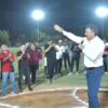 Javier Lamarque rehabilita alumbrado del campo Francisco “Conce” Luzanilla en Providencia