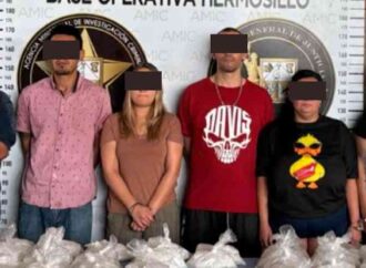 Aseguran más de 32 kilos de cristal y detienen a seis personas en operativo simultáneo en Hermosillo