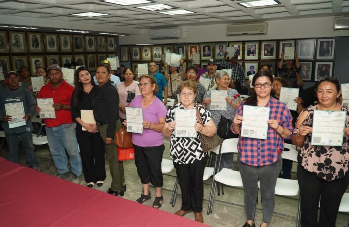 Tienen actas legalmente regularizadas con apoyo del Gobierno de Navojoa