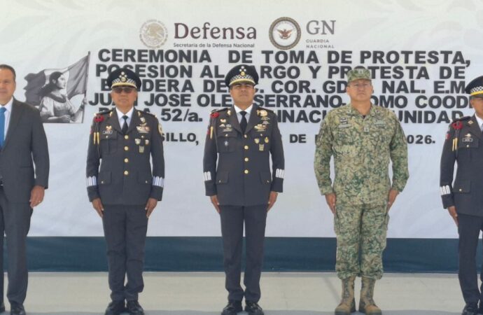 Rinde protesta nuevo coordinador de la GN en Hermosillo