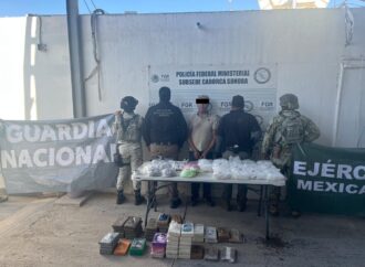 Guardia Nacional y Ejército Mexicano aseguran más de 102 kilos de droga y armamento en Sonora