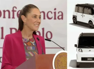 Sheinbaum presenta prototipo del vehículo eléctrico mexicano “Olinia” como apuesta por la movilidad sustentable