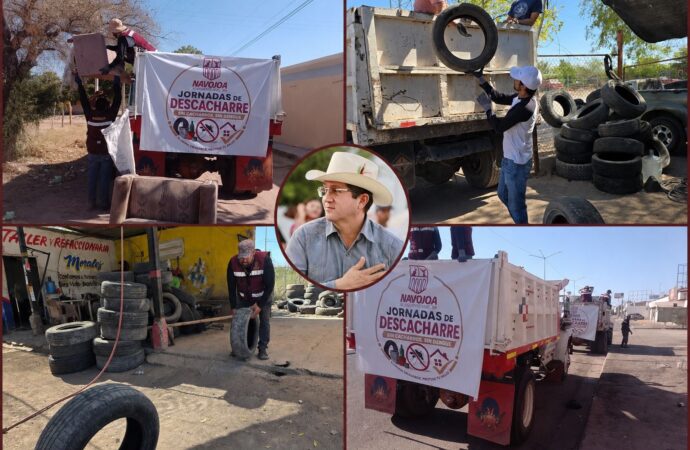 Navojoa refuerza lucha contra el dengue con más de 100 jornadas de descacharre