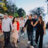 Recorren Toño Astiazarán y Patty Ruibal Centro Histórico en las Fiestas del Pitic