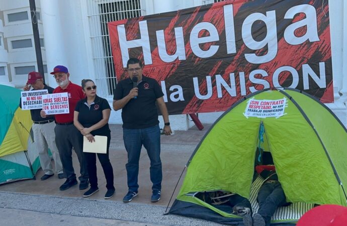 Tras más de 40 días sin clases en la Unison, STAUS anuncia huelga de hambre y plantón