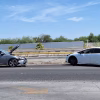 Choque en puente del Paseo Río Sonora evidencia punto de riesgo para automovilistas en Hermosillo