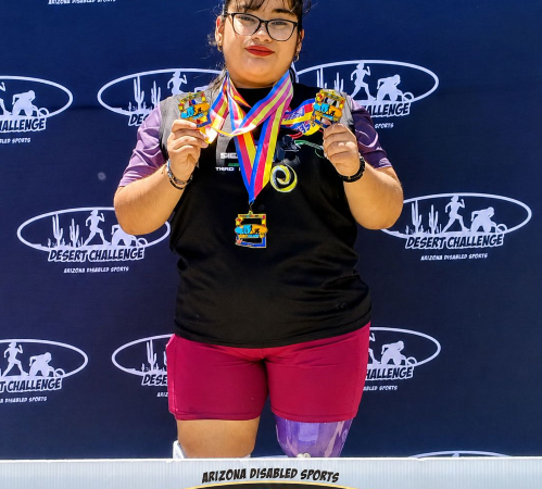 Atleta de deporte adaptado de Cobach Sonora conquista tres medallas de oro en competencia internacional