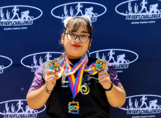Atleta de deporte adaptado de Cobach Sonora conquista tres medallas de oro en competencia internacional