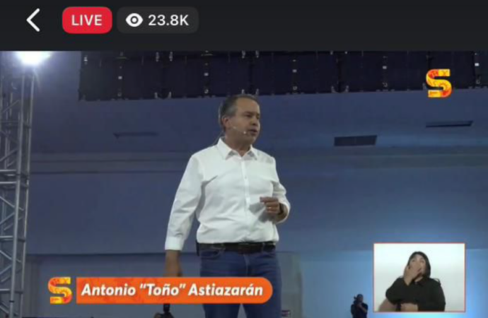 Casi 24 mil sonorenses siguen en vivo el “Yo sí voy” de Toño Astiazarán