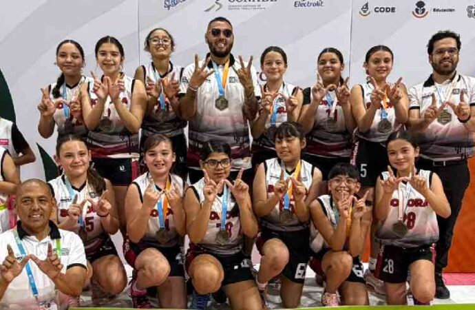 Sonora se mete al Top 3 nacional en los Juegos Escolares con 11 medallas